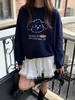 清了！清！不支持退货【自营】【工艺卫衣】egg品牌爆款～重工刺绣～趣味狗狗宽松短款卫衣-喜出 商品缩略图0