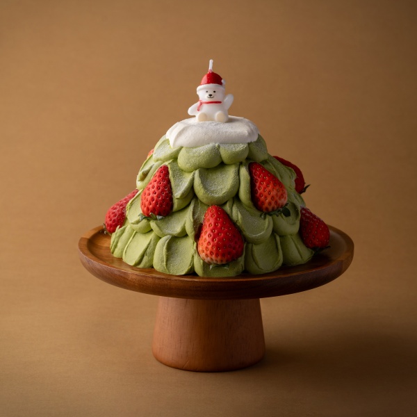 抹茶草莓树蛋糕