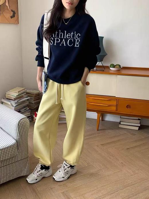 清了！清！不支持退货【自营】【工艺卫衣】egg品牌爆款～重工刺绣～精致字母刺绣宽松短款卫衣-喜出 商品图6