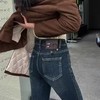 🔥🔥【2025爆款牛仔】磨毛绒立体微喇裤～9619女神秋冬磨毛微喇裤-喜出 商品缩略图1