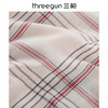 Threegun三枪 【纯棉】彩格翻领开襟长袖长裤女士家居套家居服-81838D111 商品缩略图9