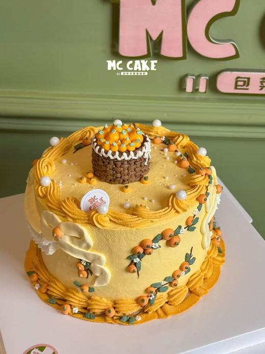 柿柿如意裱花蛋糕 商品图0