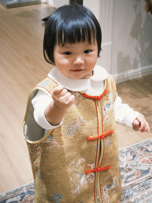 盛唐牡丹 | Kids 鹿跃云煌马甲 商品图1