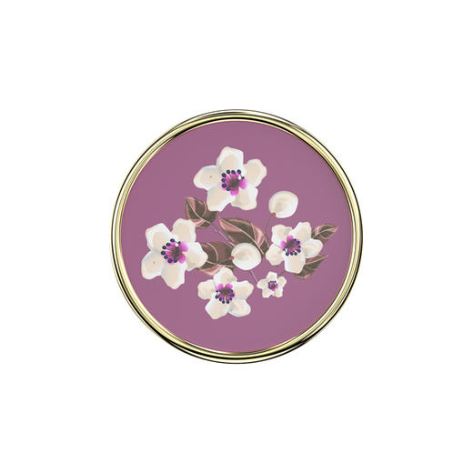 【蕾丝花序】微醺梨花 POPGRIP泡泡骚手机粘贴式气囊支架 Enamel金属珐琅系列 紫色 商品图2