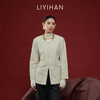 LIYIHAN写意集 2025冬季新款新中式棉质提花外套保暖米白色女夹克 商品缩略图0