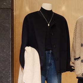 【预售7天】良木礼山羊绒短款大衣（D25102807）