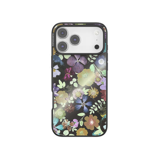 【蕾丝花序】暗夜群花 POPCASE手机壳 MagSafe Popcase磁吸款 镜面壳 黑色 iPhone17/16/15/14/13 商品图2