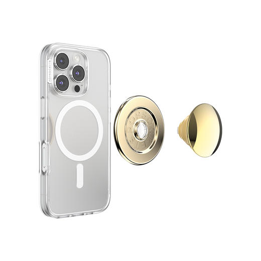 【蕾丝花序】金光迹·MagSafe圆啪嗒 MAGSAFE磁吸手机气囊支架 Round圆啪嗒系列 奢华金 纯色 商品图2