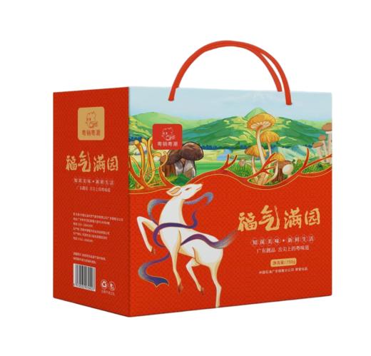 【快递】粤销粤潮 河源龙川山珍礼盒750g（茶树菇250g、香菇250g、鹿茸菇250g） 商品图0