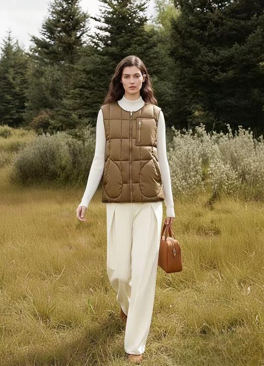 精致羽绒【羽绒马甲】THOOO 品牌90%白鸭绒品质马甲-喜出 商品图1