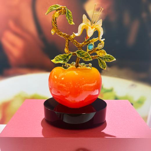 佛罗端斯金柿如意珐琅彩摆件 商品图3