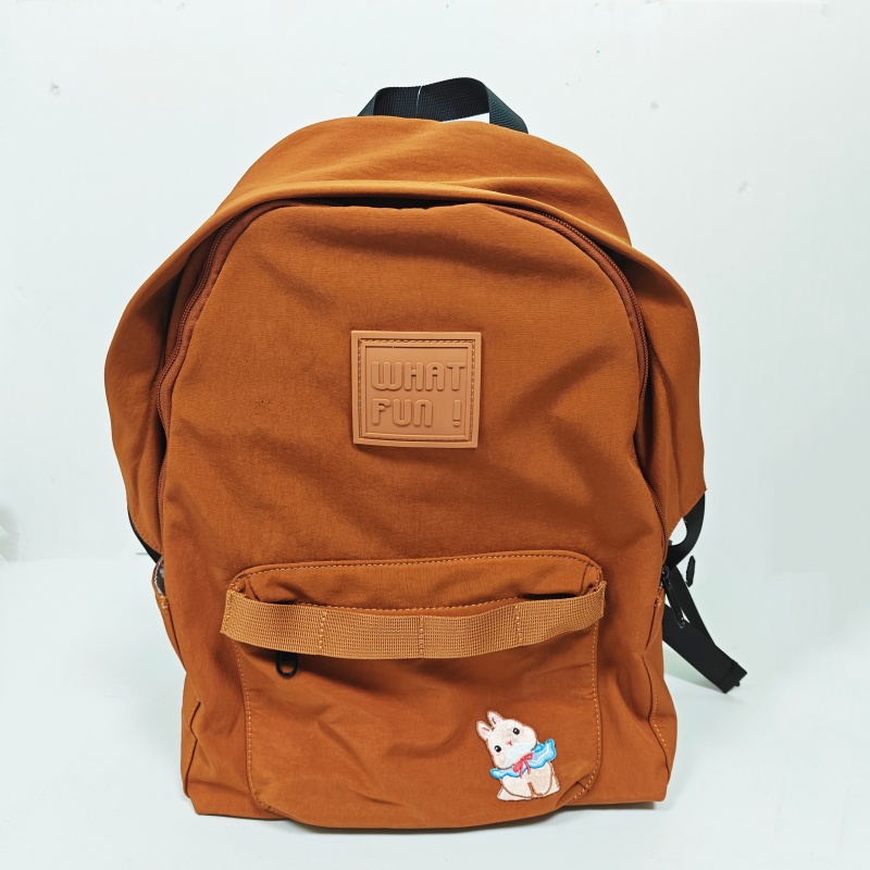 双肩包女旅行背包初高中大学生书包纯色运动潮流包