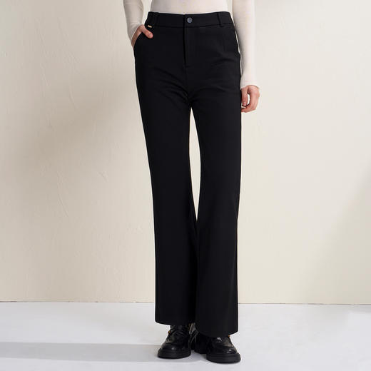 EITIE爱特爱时尚微喇显瘦修身中腰御寒保暖羽绒裤D2505921 商品图3