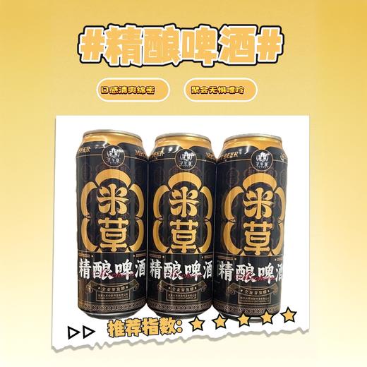 子午堡 米草原浆精酿啤酒500ML×12支 商品图0