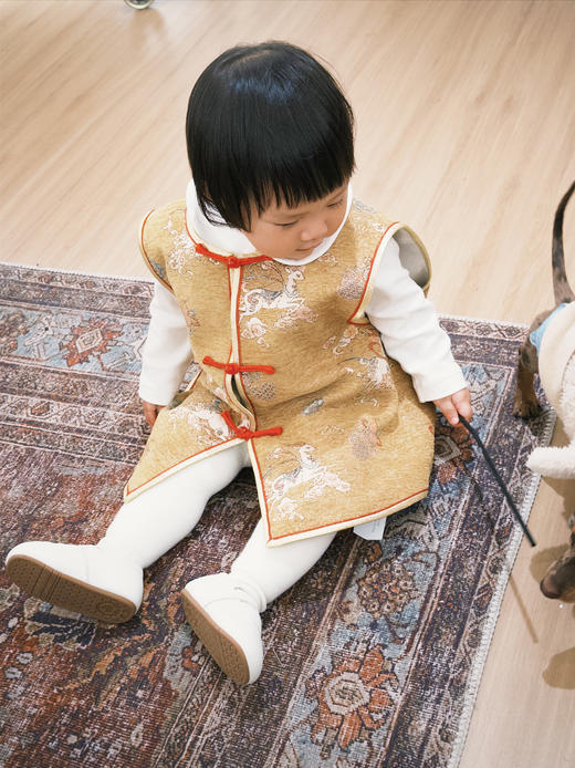 盛唐牡丹 | Kids 鹿跃云煌马甲 商品图2