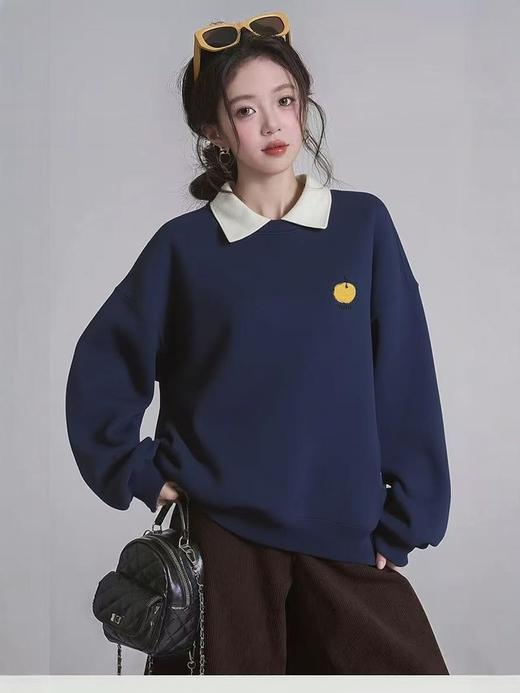 🔥🔥🔥奥粒绒【重工刺绣】95%棉 2025 小南瓜宽松短款卫衣-喜出 商品图0