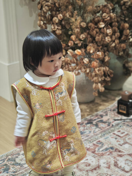 盛唐牡丹 | Kids 鹿跃云煌马甲 商品图0