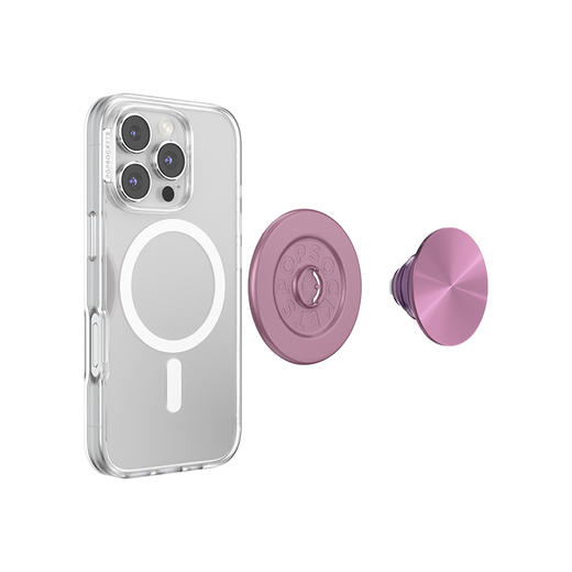 【蕾丝花序】烟熏紫·MagSafe圆啪嗒 MAGSAFE磁吸手机气囊支架 Round圆啪嗒系列 紫色 纯色 商品图3