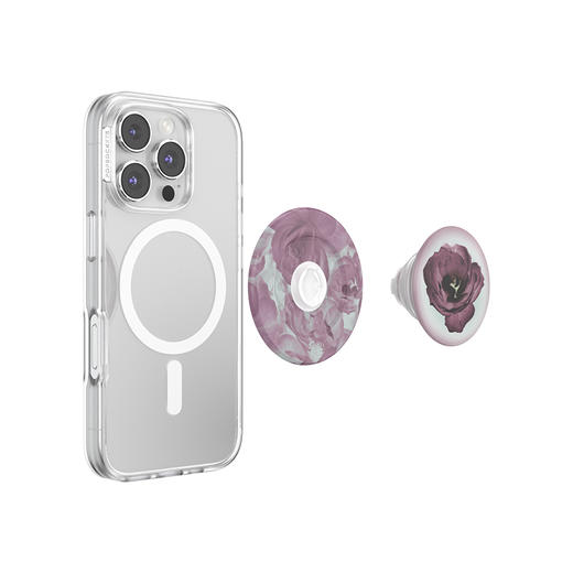 【蕾丝花序】微醺花序·MagSafe圆啪嗒 MAGSAFE磁吸手机气囊支架 Round圆啪嗒系列 紫色 商品图3