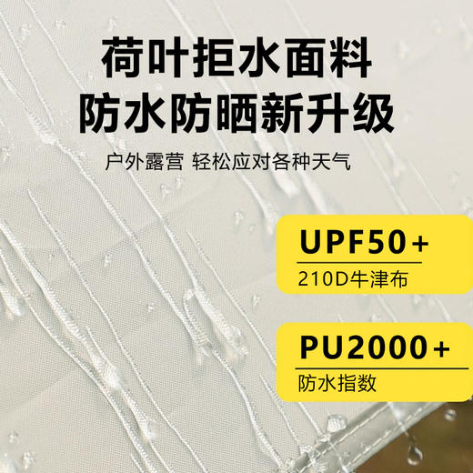 Auto Travel美旅 户外露营银胶4.5x3.5M方形天幕 AT-9302 商品图4