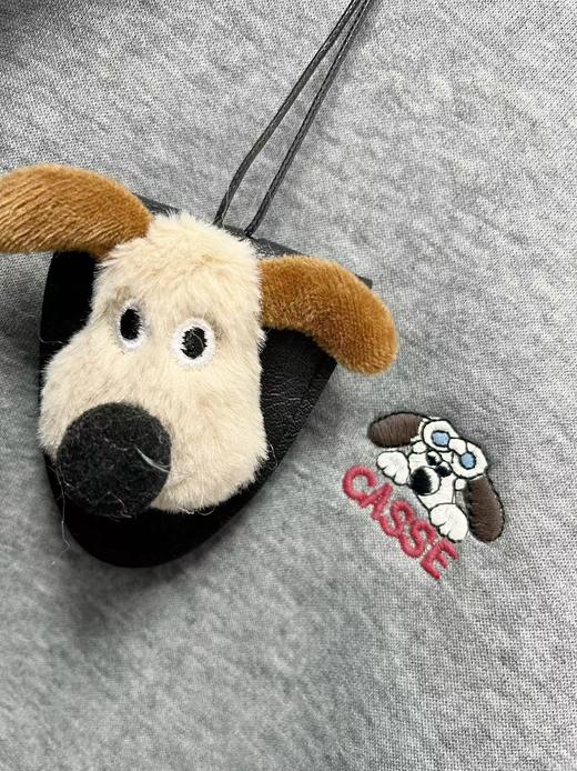 女王节抢购价-不支持退【自营】🔥🔥🔥品质奥粒绒【重工刺绣】95%棉 2025 爆款可爱狗狗加绒宽松短款卫衣-喜出 商品图4