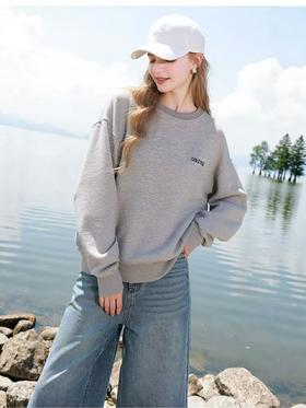 清了！清！不支持退货【自营】品质！清货不退Cold Cold品牌【工艺卫衣】🔥🔥🔥100%棉～灰色百搭磨毛加绒中厚冬季卫衣-喜出