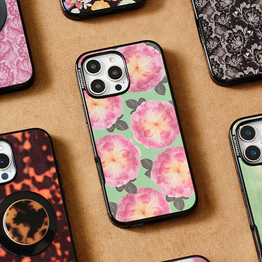 【蕾丝花序】碧玉花序 POPCASE手机壳 MagSafe Popcase磁吸款 镜面壳 紫色 iPhone17/16/15/14/13 商品图1