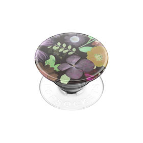 【蕾丝花序】暗夜群花 POPGRIP泡泡骚手机粘贴式气囊支架 Graphic平面系列 黑色