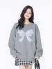 🔥🔥【潮牌卫衣】圆领牛奶绒～潮牌蝴蝶结宽松加绒卫衣-喜出 商品缩略图1
