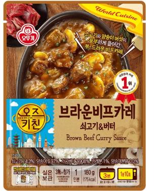 오뚜기 오즈키친_브라운비프카레180g 商品图0