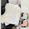 【超值特卖】连帽镂空针织毛衫毛衣-喜出 商品缩略图2