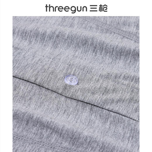 Threegun三枪 花灰密棉磨毛男内衣打底裤-61129B011 商品图5