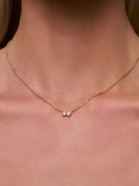 北京仓｜Lili Claspe-Bryn-布林 金色 锆石 项链［美国设计师］