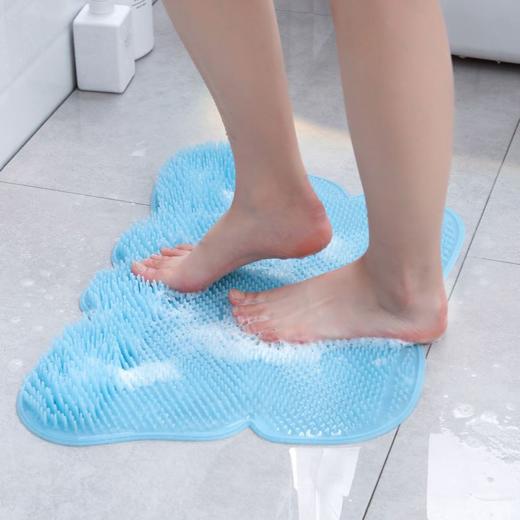 硅胶防滑搓脚垫 洗澡搓后背垫 温和清洁去死皮 60*40cm 商品图1