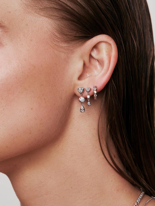 订购8周到｜Lili Claspe-Reese-瑞茜 金色 网球 锆石 耳环［美国设计师］ 商品图1