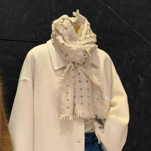 【不退不换】【现货】良木礼山羊绒围巾（09025） 商品图0