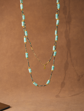 订购10周到｜Diaperis Paris-NAMATA-天河石 长项链［法国设计师］