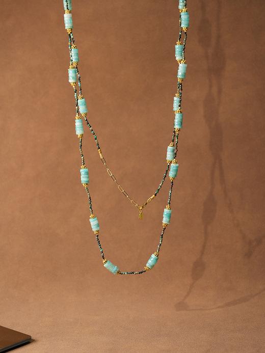 订购10周到｜Diaperis Paris-NAMATA-天河石 长项链［法国设计师］ 商品图0