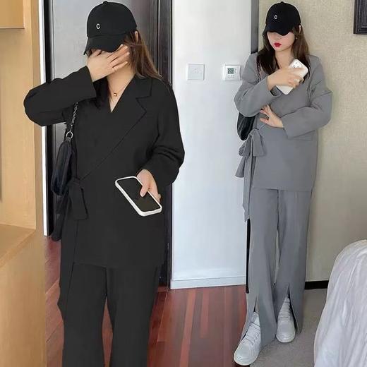 参与8折活动 ！超级福利【诗铭洛可】2026W752西服外套侧系带显瘦遮肉气场外套 商品图3