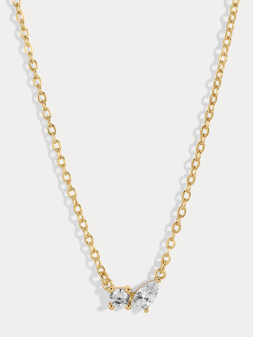 北京仓｜Lili Claspe-Bryn-布林 金色 锆石 项链［美国设计师］ 商品图1