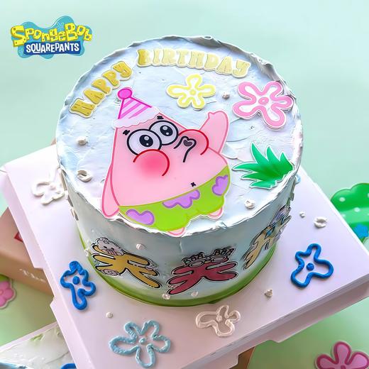 【派大星吹蜡烛】叮当CAKE爆款儿童蛋糕-鲜果奶油蛋糕 商品图0