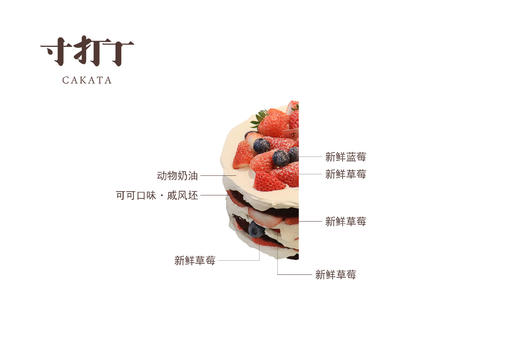 安·果儿/草莓裸蛋糕（款式可选）丨（可备注少糖） 商品图3