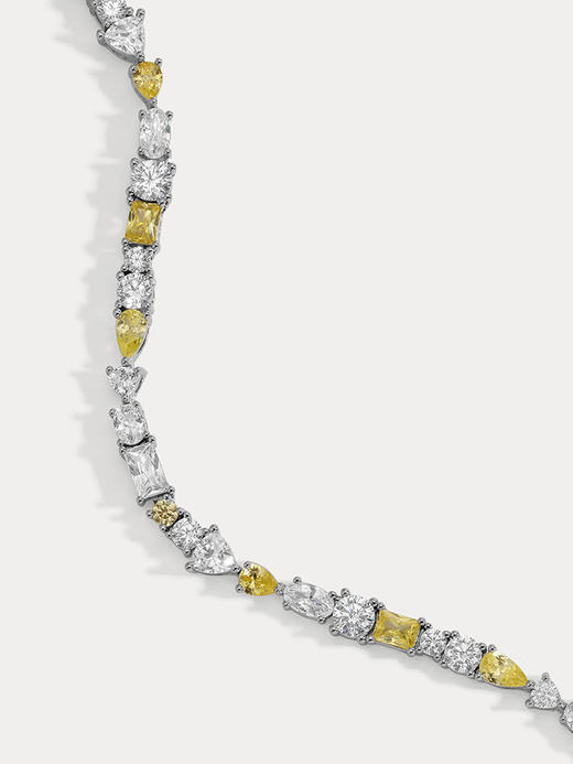 订购8周到｜Lili Claspe-Mavis Tennis-网球 银色 双色锆石 项链［美国设计师］ 商品图2