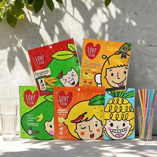 LOVE FARM蜂蜜风味柠檬干/辣味柠檬干/辣味芒果干/鱼露味芒果干(蜜饯)30g休闲零食 创意果干152900/152901/152902/152903 商品图2