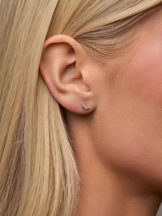 订购8周到｜Lili Claspe-Bryn-银色 迷你 锆石 耳钉［美国设计师］ 商品图0