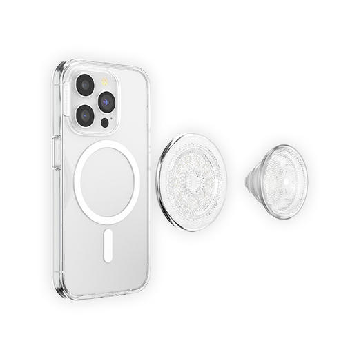 【白日绮梦】蕾丝花·MagSafe圆啪嗒 MAGSAFE磁吸 Round圆啪嗒系列 白色 植物花卉 商品图3