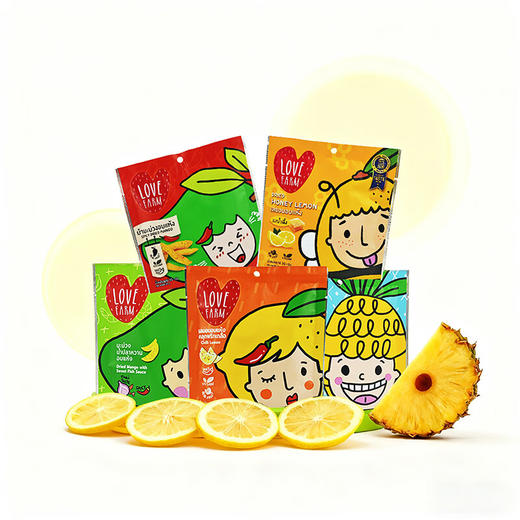 LOVE FARM蜂蜜风味柠檬干/辣味柠檬干/辣味芒果干/鱼露味芒果干(蜜饯)30g休闲零食 创意果干152900/152901/152902/152903 商品图3