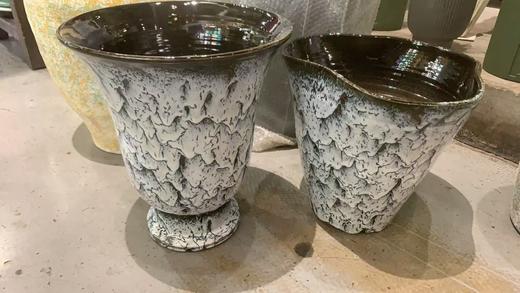 黑白纹理花盆 商品图0