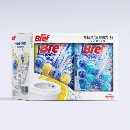 【自提】M 妙力 进口 悬挂式洁厕魔力球 2入装*6组 商品图0