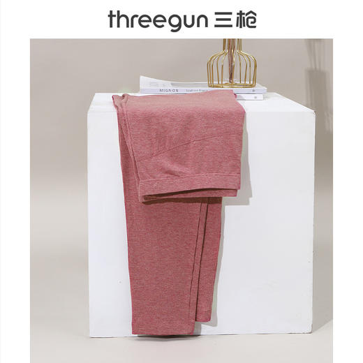 Threegun三枪 花灰密棉磨毛女内衣打底裤-61130B011 商品图4